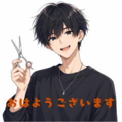 hairdresser sticker..