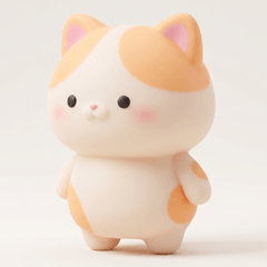simple cat figure doll