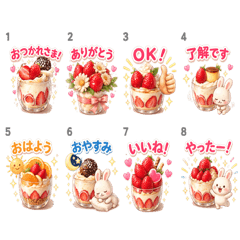 Sweet Treats Message Stickers