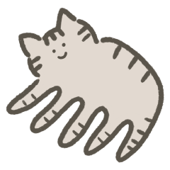 【文字なし】ゆるい猫