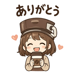 Cute Barista Coffee Girl Stickers