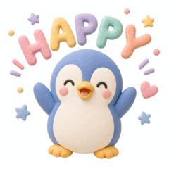 Fluffy Penguin Emotions