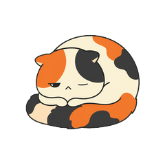 Mike the Lazy Calico Cat