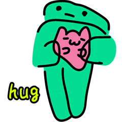 Cute creatures deliver colorful messages