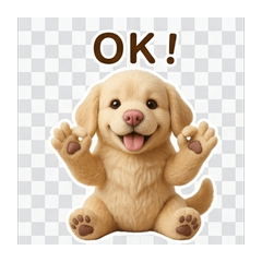 Golden Pup: Thankful & Cute Stickers