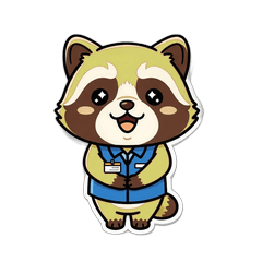 Tanuki Convenience Store Stickers