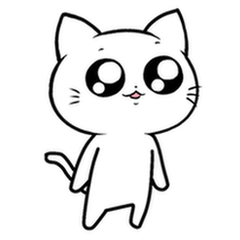 Me-Ururu Cute Puffy-Eyes Cat Stickers ID