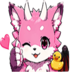 Pink Dragon Daily Stickers