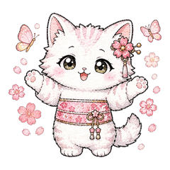 Cherry Blossom cat Sakura