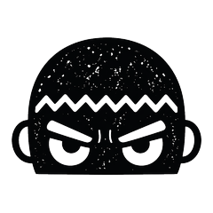 Block Print Face: Bold Reactions