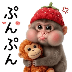Cute Strawberry Little Monkey 2 (JP)