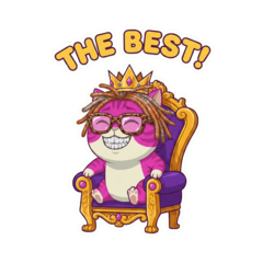 阿派：英文 English 大貼圖 潮流橘銀 1