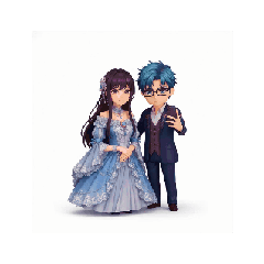 萌系情侶約會日常