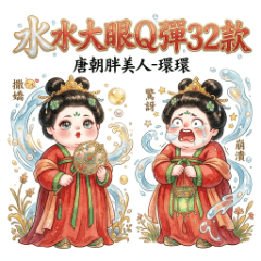 唐朝胖美人-環環｜水水大眼Q彈32