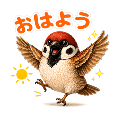 Real Sparrow Daily Stickers