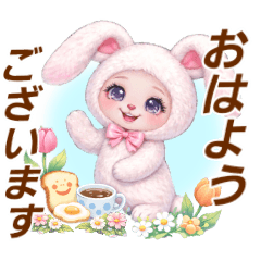 Pastel Bunny for Everyday Use