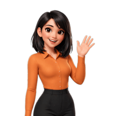 Mia Modest orange long-sleeve shirt