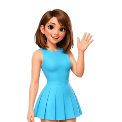 Fah Blue sleeveless dress