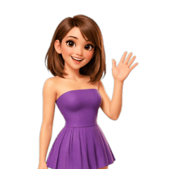 Kat Purple strapless dress