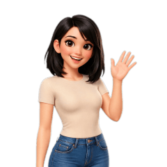 Pear cream short sleeve tee, jeans