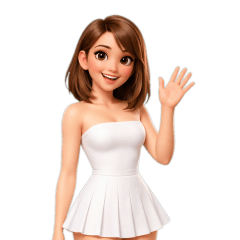 Jane White strapless dress