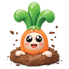 Cutie Baby Carrot 3D