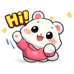 粉紅禮物小倉鼠