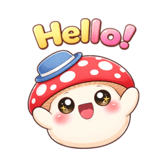 shy baby mushroom