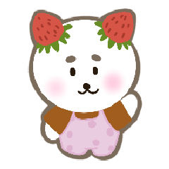 the fat bear and strawberry