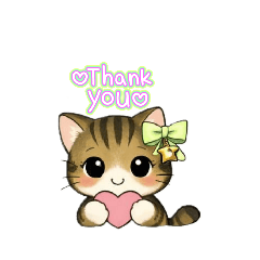 Cat sticker with green ribbon & bell