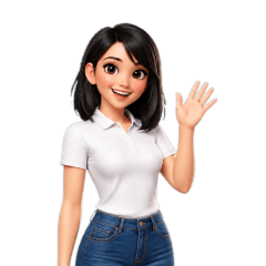 Nong BB, white polo & jeans