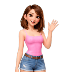 Nong Mali, short hair girl