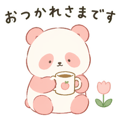 Soft & Cute Pastel Panda Daily Stickers