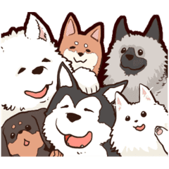 40 Dog Breeds For Dog Lovers Line Stickers Line Store