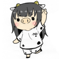 Cow-type girl Ushiko-chan