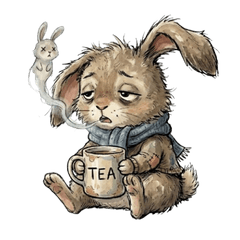 筋疲力盡的兔子