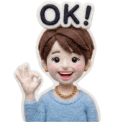Adult Cute Fluffy Felt Stickers