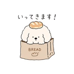 Bread-loving dog Komugi