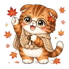 Autumn Cat Momiji