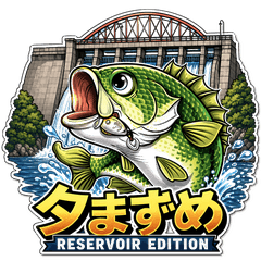 Reservoir Bass Fishing Stickers