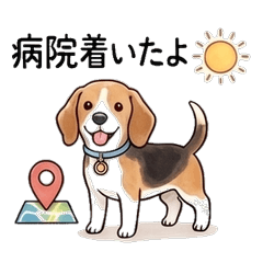 Beagle's Hospital Visit Stamps