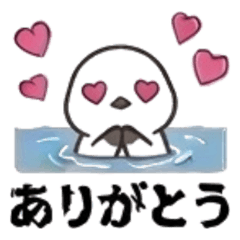 Cute long-tailed tit character every day