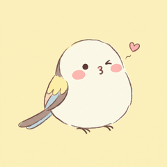 銀喉山雀的軟萌臉 ♪ 1