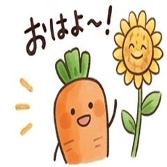 Cute Veggie Characters Stickers 24