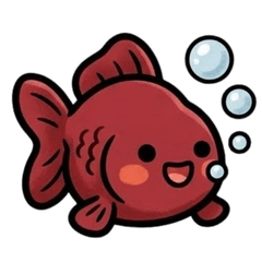 可愛小金魚貼圖