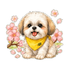 Shih Tzu - Seasonal Chat Stickers