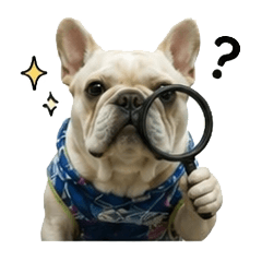 French Bulldog working