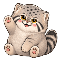 Chibi Manul Cat Stickers