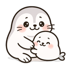Heartwarming Seal Family