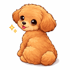Fluffy Toy Poodle's Everyday Stickers 2